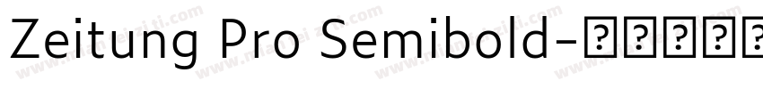 Zeitung Pro Semibold字体转换